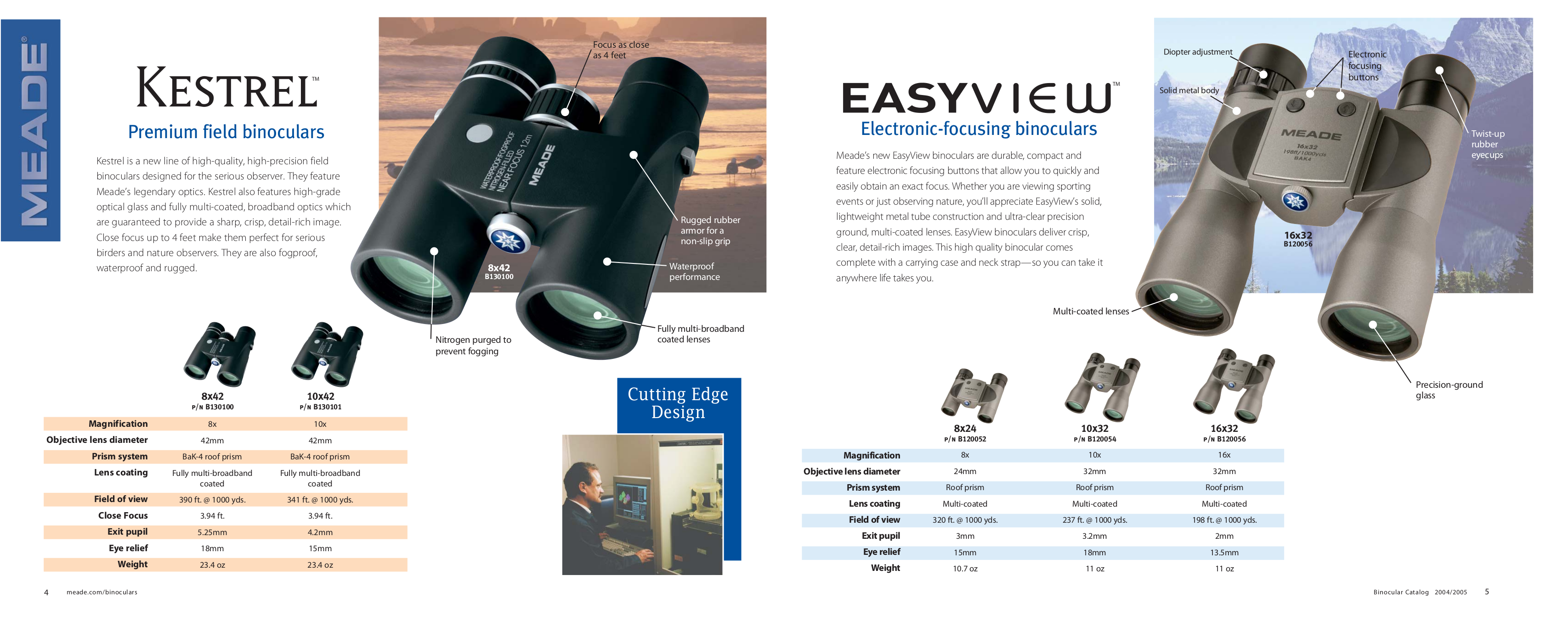 PDF manual for Meade Binocular CaptureView 8x30